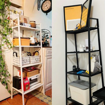 Nordic shelf floor bedroom iron storage rack ground balcony flower rack living room storage rack display shelf bookshelf