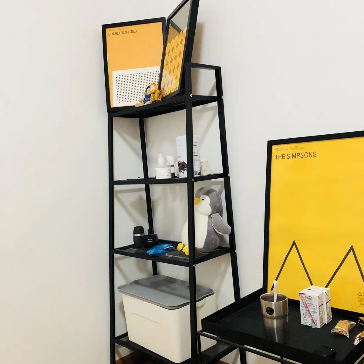 Home Shelving Floor Bedroom Containing Floor Shelf Living Room Simple Shelving Sub-Balcony Flowers Shelf Iron Art Bookshelves Shelf