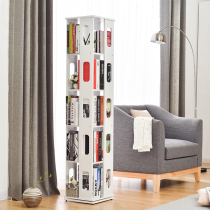 Rotating bookshelf childrens floor-to-ceiling bookcase multi-layer shelf simple living room creative bookshelf simple modern storage rack