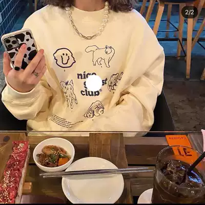 Spot Korean niceg * hostcl * same ghost horse round neck men's and women's clothes