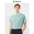 Shanshan nam mùa hè mới giản dị sọc áo thun tay ngắn kinh doanh hàng ngày thoải mái áo sơ mi POLO mỏng nam - Polo áo polo đẹp Polo