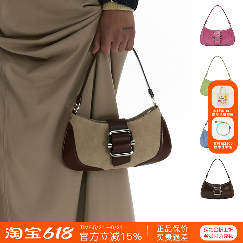 Osoi New 23 Spring and Summer Shoulder Brocle Small Cowhide Armpit Bag Crossbody Handbag