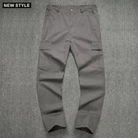 Чистые серого одиночные брюки