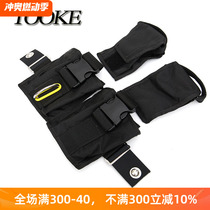 TOOKE technical diving back flying BCD 8LBS weight bag can throw lead weight bag with inner bag and inner bag hard board