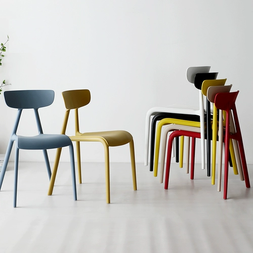 Современный минималистичный дизайнерский обеденный стул в скандинавском стиле, стул для отдыха из полипропиленового материала, бренд Hoxne, подходящий для нескольких сцен