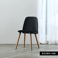 Черный (пластик + деревянные ноги)