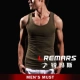 LREMARS vest nam thể dục nam bó sát mồ hôi vest nam mùa hè Lycra cotton vest nam 02-3A