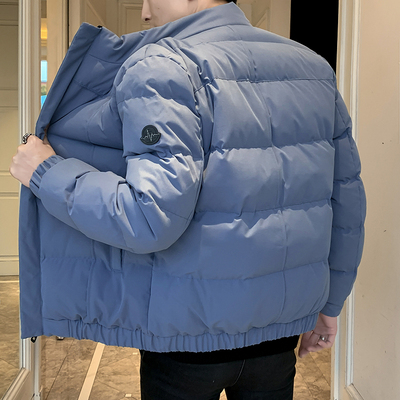 北极绒男青少年羽绒棉衣加绒保暖学生帅气