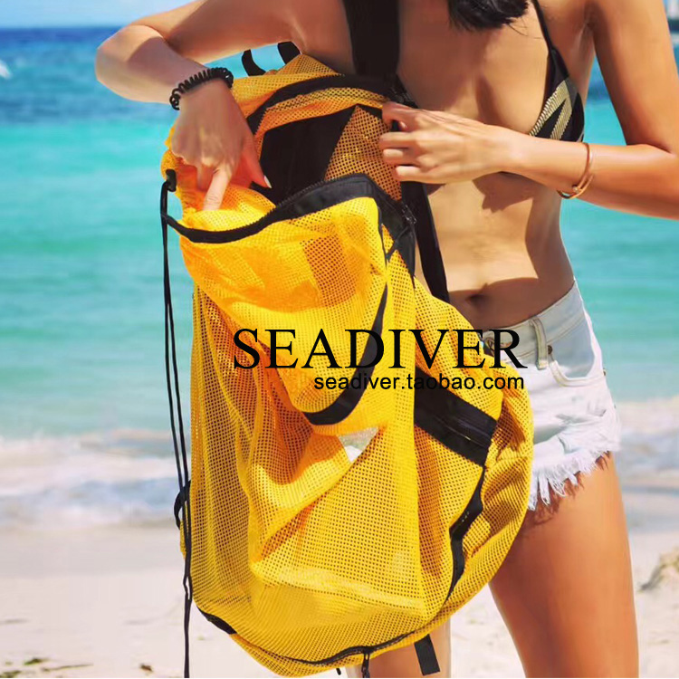 cocoloa mesh bag diving mesh bag Double shoulder bag Shoulder Bag Equipped Bag Cashier Bag Mesh Bag Equipped Bag
