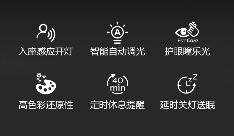 国AA级 飞利浦 轩坦 智能护眼led台灯 入座感应 自动调光 图2