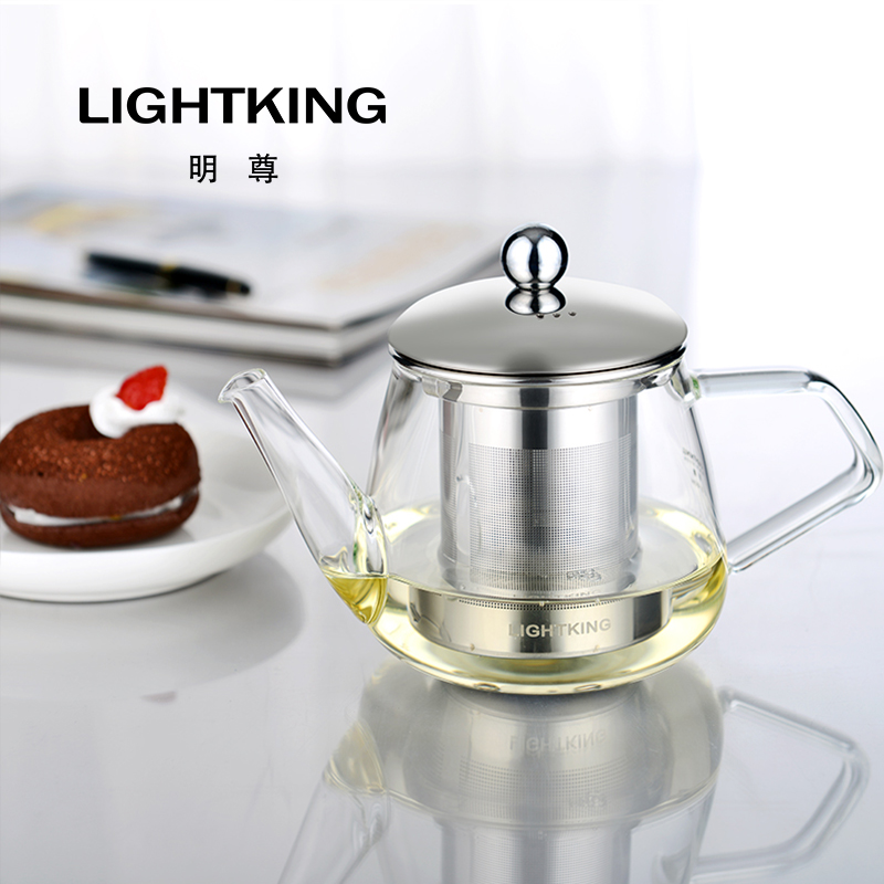 Mingzhong L-03 Glass Tea pot Floating cup Tea Separation Glass Making Tea Clothing Tea Machine Lazy Cup