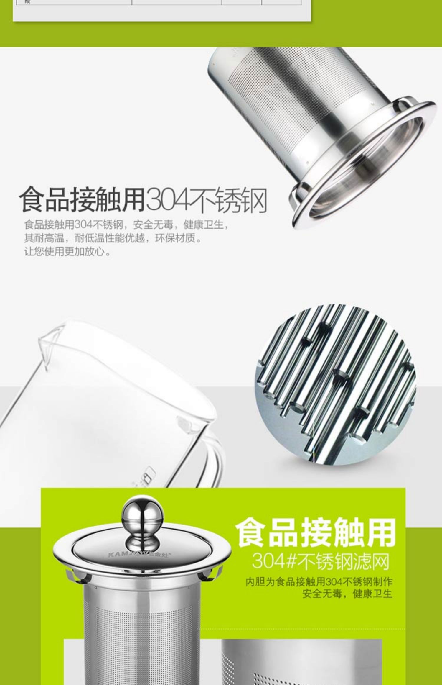 Bếp vàng A-03 thanh lịch ly thủy tinh chịu nhiệt bọt ấm trà văn phòng bộ trà hoa tách trà lọc - Trà sứ bình pha trà thủy tinh có lõi lọc
