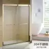 Nanjing 304 stainless steel simple shower room A shape shower room powder room glass partition bathroom screen