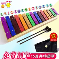 15-тональный цвет пианино (основание эхо) + набор пряжи пианино (сумка для фортепиано)