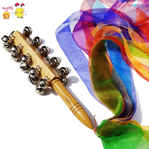 21 bells ribbon bell god girl dance props children 13 bell rattle teaching musical instrument gymnastics school teaching aids