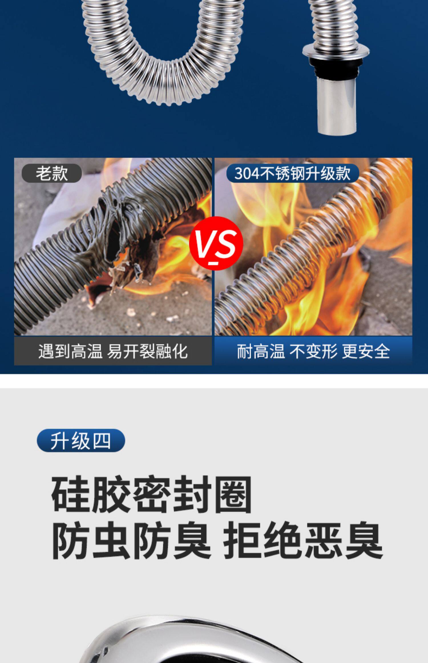 Слив 厨房不锈钢洗菜盆下水管洗碗池水槽下水器配件水槽排水管防臭套装 Milor