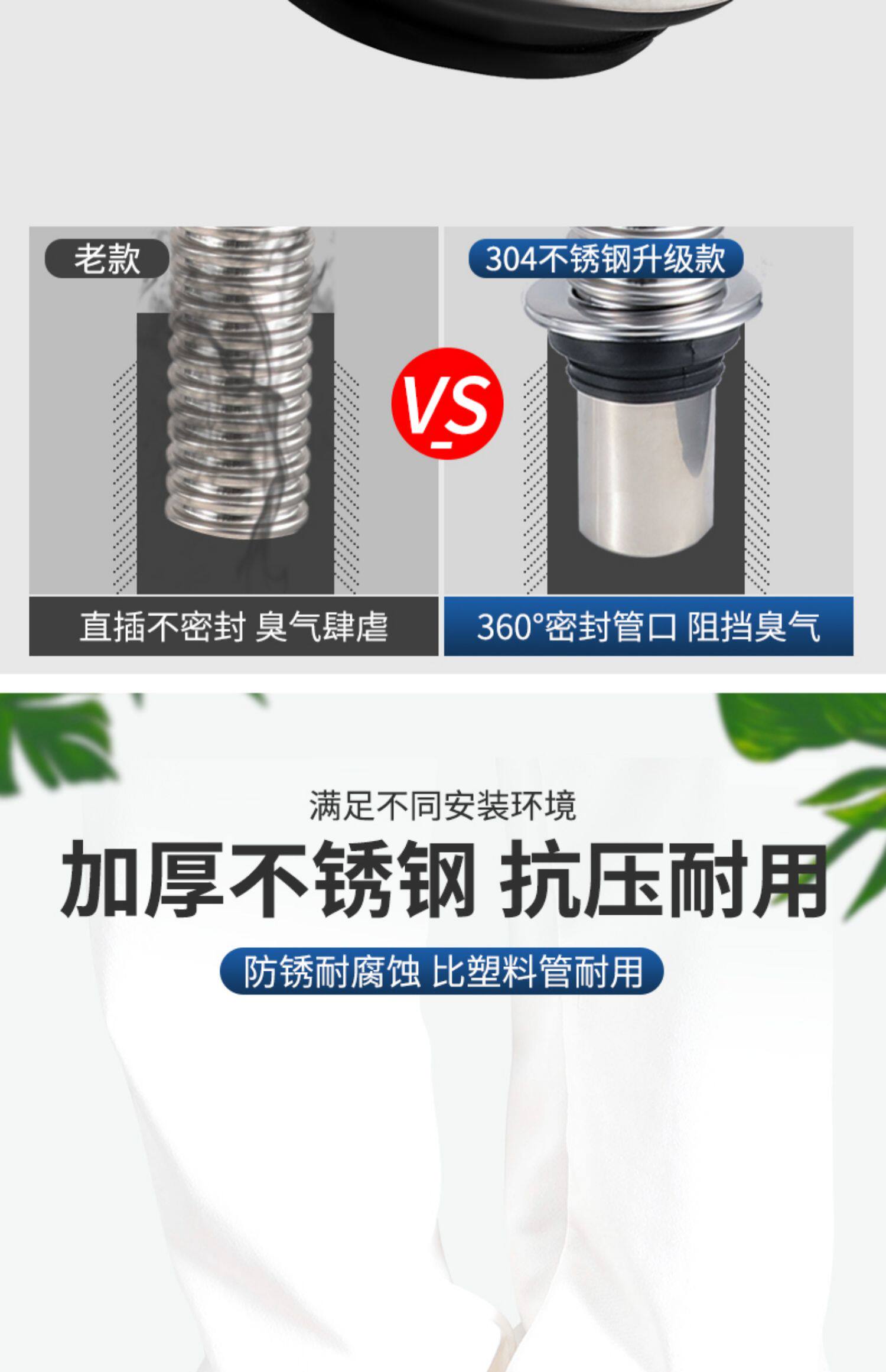 Слив 厨房不锈钢洗菜盆下水管洗碗池水槽下水器配件水槽排水管防臭套装 Milor