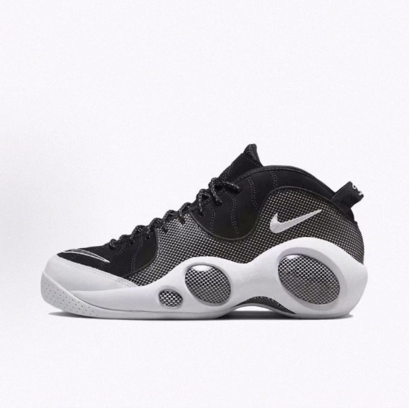 Nike Zoom Flight 95 Black Metallic Mid-Top Basketball Shoes for Men Nike Zoom Flight 95 Black Metallic Mid-Top Basketball Shoes for Men