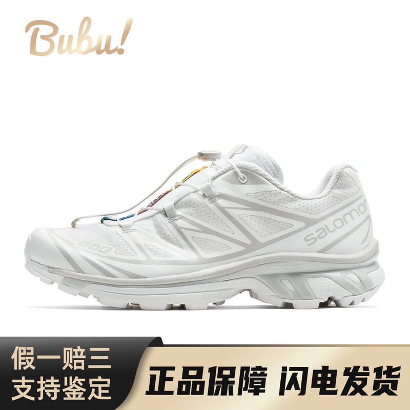 【Bubu】 SALOMON Xt-6 Running Shoes, White, Low-Top, Salomon