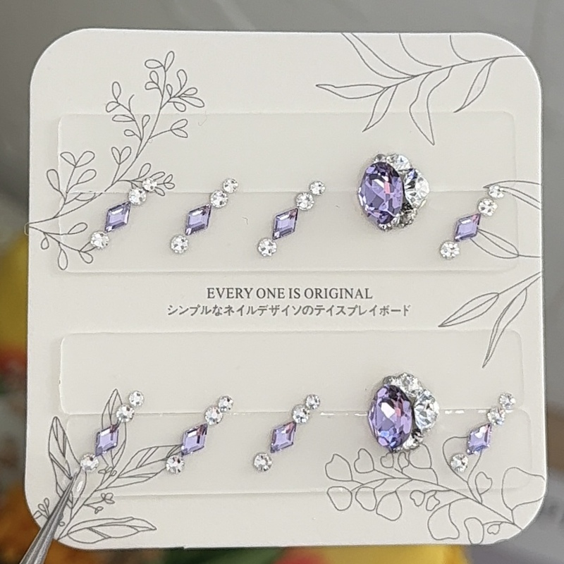 Morning Glory Nail Art Wearable Nails Genuine Swarovski Material Kit Pigeon Egg 8*6 553