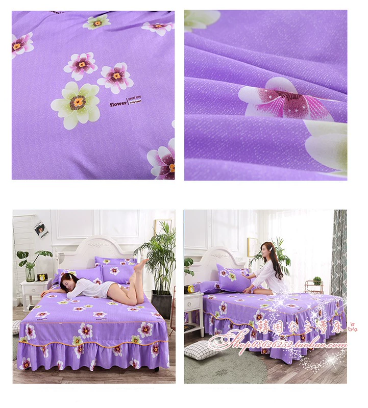 Simmons giường bedspread giường váy bìa một mảnh bìa bảo vệ nhám bụi tấm 1,5m 1.8m giường nệm doanh nghiệp - Váy Petti ga giường viền ren