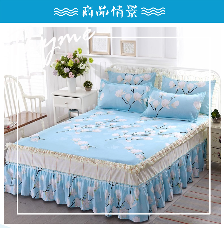 Tháng Sáu Xi Simmons giường bedspread giường váy bìa cho một chiếc giường trong một mảnh chúa Hàn Quốc Li 1.8 / 1.5 / 1.2 m - Váy Petti váy giường đẹp	