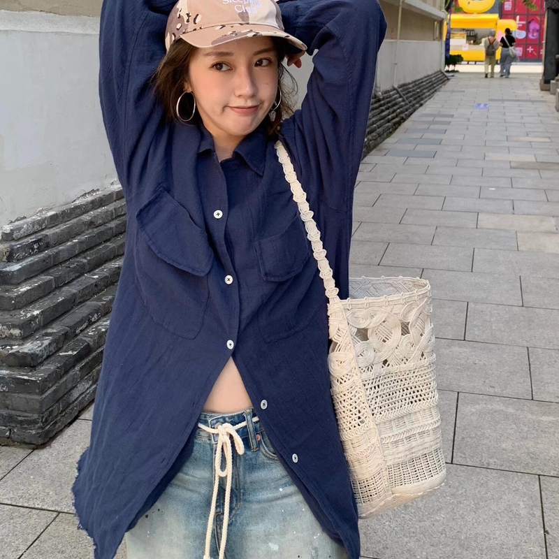 High-End Hand-Woven Hollow Bucket Bag for Women, Summer Lazy Vacation Style, Single-Shoulder Tote Bag, European Style Large Bag, Trendy