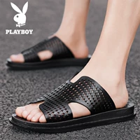 Playboy, летние босоножки, трендовые пляжные мюли, тапочки, коллекция 2020 года, в корейском стиле, подходят для носки на улице