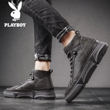 Playboy, Martens, мужские черные демисезонные ботинки в английском стиле, в британском стиле, в корейском стиле