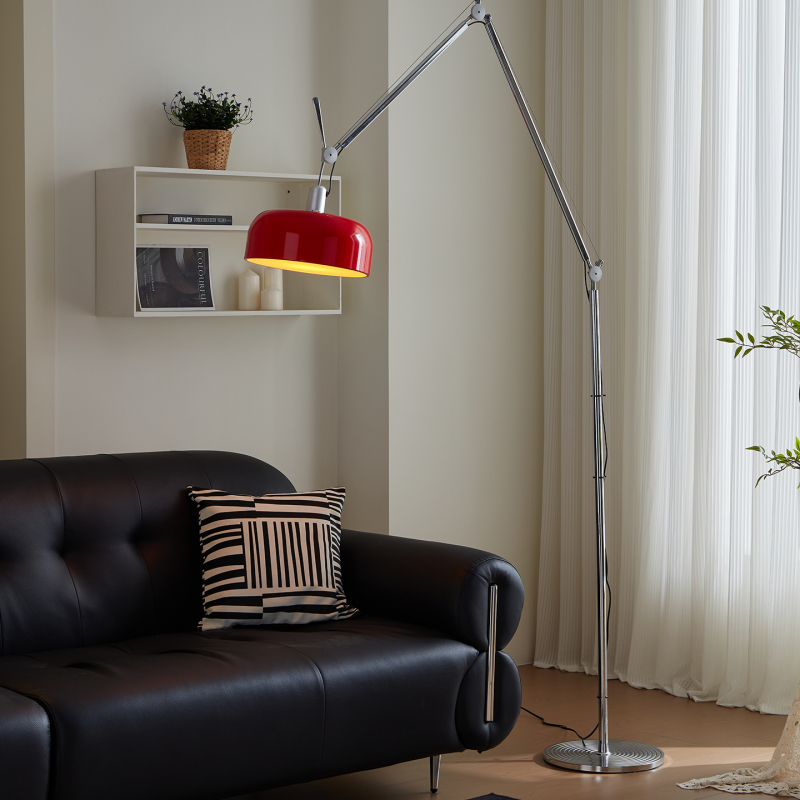 Bauhaus Swing-Arm Floor Lamp for Living Room Next to Sofa, Italian Minimalist Fishing Lamp for Bedroom and Study, Movable Reading Lamp Bauhaus Swing-Arm Floor Lamp for Living Room Next to Sofa, Italian Minimalist Fishing Lamp for Bedroom and Study, Movable Reading Lamp