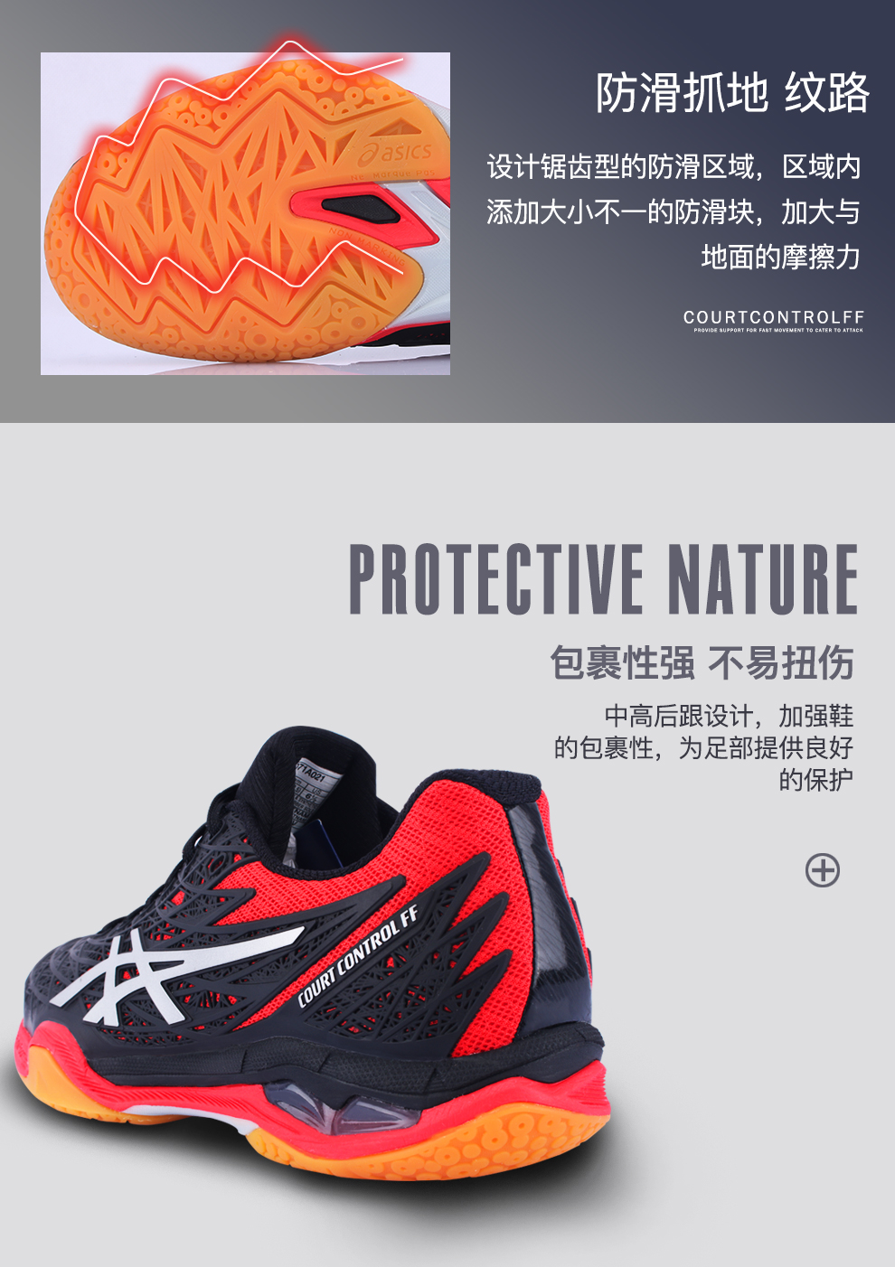 Giày cầu lông Asics / yasehi Giày cầu lông nam chuyên nghiệp chống trượt hấp thụ sốc nhẹ thoáng khí 19 - Giày cầu lông giày cầu lông, bóng chuyền