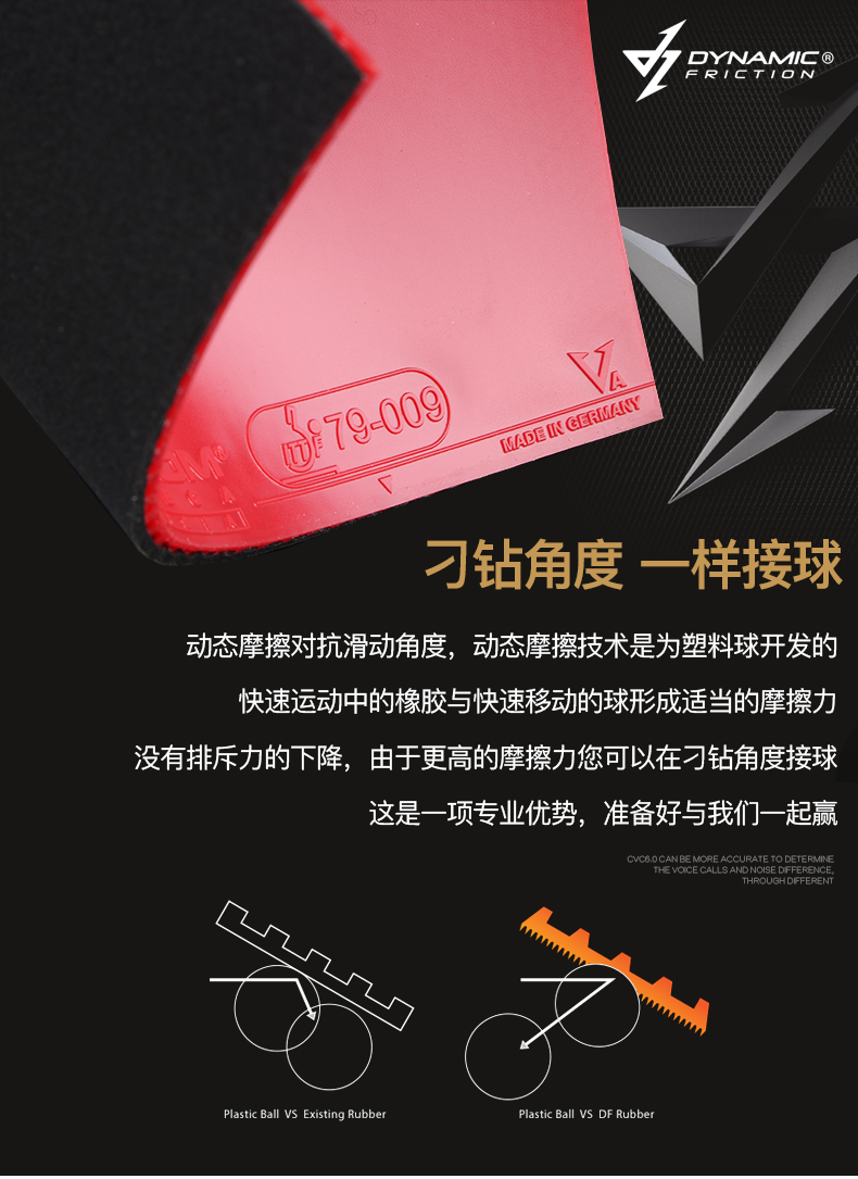 XIOM kiêu ngạo đỏ V VEGA 79-009 chỉ tốc độ tốt Đức nhập khẩu cao su bóng bàn cao su vợt bóng bàn loại tốt nhất