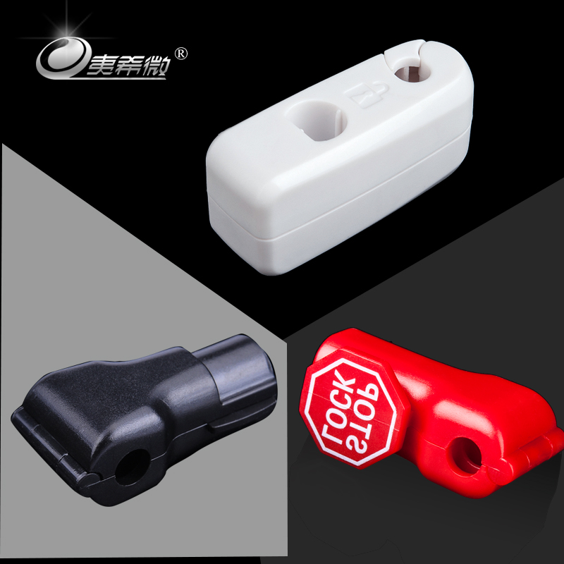 Mobile phone anti-theft lock digital accessories cabinet unmanned supermarket display cabinet hook wall small red head lock plastic door chain buckle