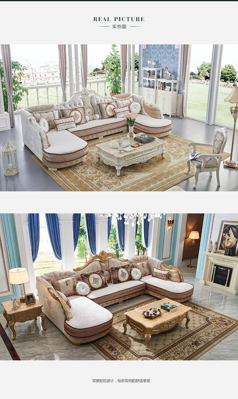 đồ nội thất Fali Sha châu Âu có thể tháo và rửa ghế sofa vải căn hộ nhỏ ở góc phòng khách sofa sofa U-gỗ - Ghế sô pha ghế sofa nhỏ gọn giá rẻ