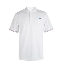 Li Ning POLO áo sơ mi nam mùa hè trắng breathable mồ hôi thấm và nhanh chóng làm khô thể thao loạt cuộc sống chạy ve áo ngắn tay T-Shirt áo thun nữ có cổ polo