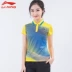 Áo thun thể thao Li Ning Áo hè nữ mới Áo thun polo thể thao giản dị ve áo ngắn tay cỡ lớn - Áo polo thể thao áo polo unisex Áo polo thể thao