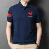 Летняя быстросохнущая зеленая футболка polo, оверсайз, короткий рукав