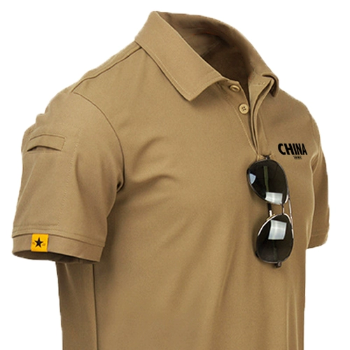 Летняя спортивная быстросохнущая футболка с коротким рукавом, футболка polo, короткий рукав