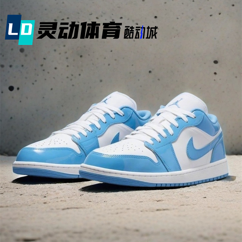 Dynamic Sports Jordan Aj1Low North Carolina Blue Unisex Classic Retro Sneakers Fz2138-114