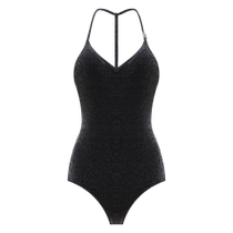 BE Fan Dean Little Black Dress Series 2024 New One-piece Swimsuit Triangle Womens Starry Night Silver Fashion Sexy Vacation