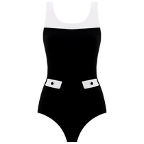 BE Fan Dean little black dress series one-piece swimsuit womens fashionable little fragrance with breast pads sexy cover belly and slimming