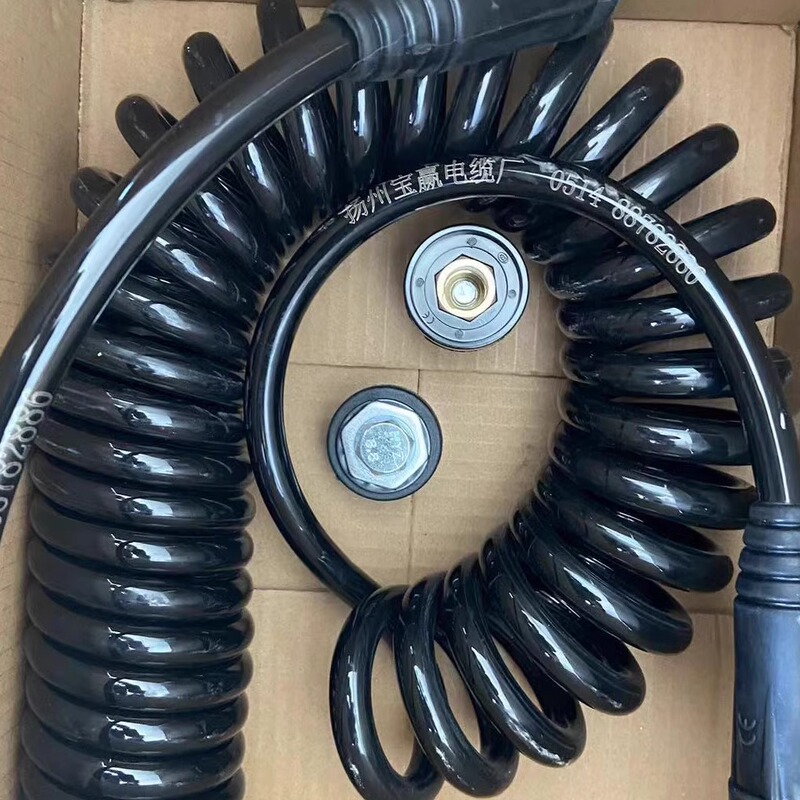 Trailer Wing Hydraulic Ladder Starting Power Supply Single-Core 24V 25 Square Spiral Spring Wire