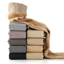 Autumn and winter flesh-colored leggings Female outer wear light legs high waist artifact one large size velvet thickened coffee pantyhose