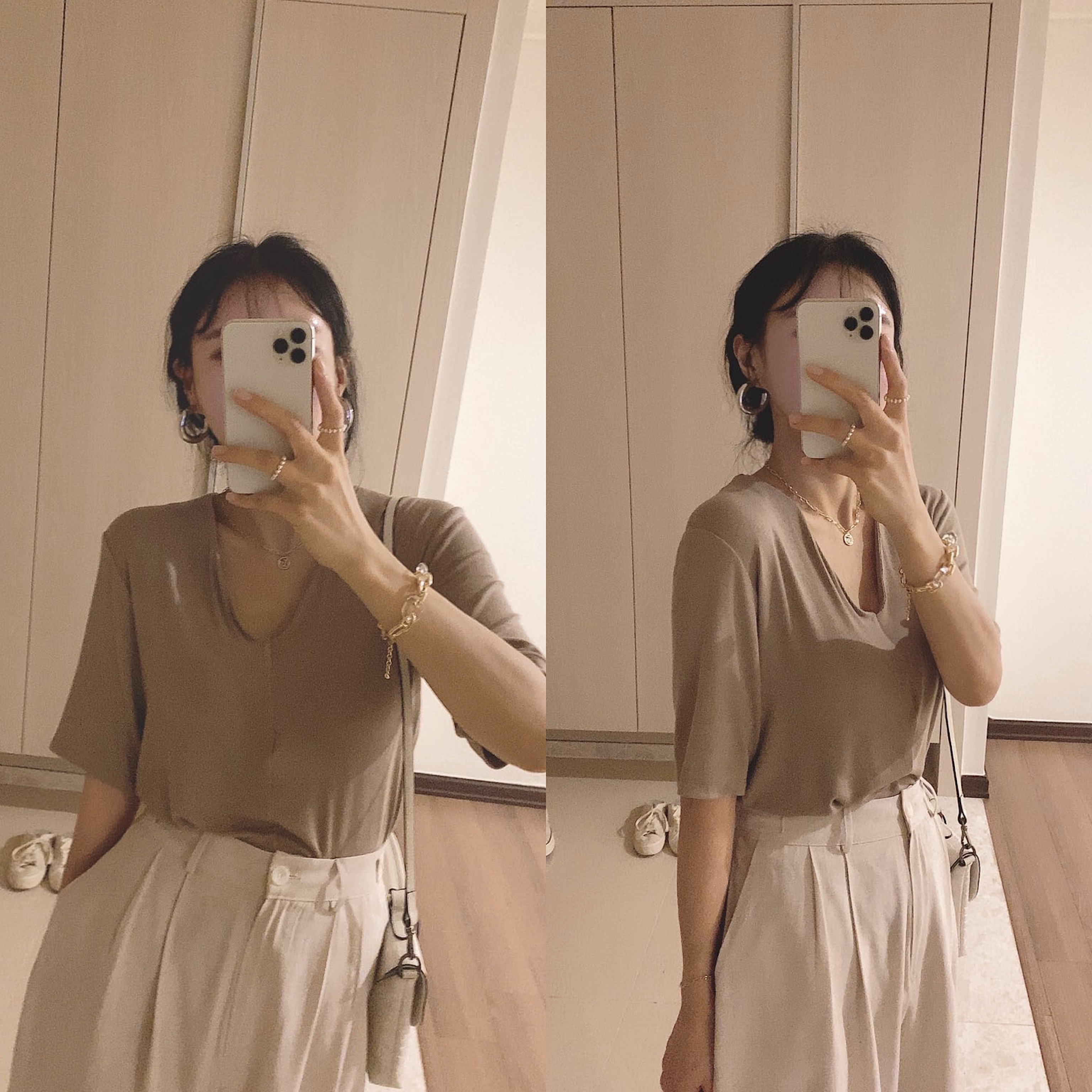 ≡ Spot ≡ Joo Korean designer cooperation model cloud-like touch ultra-soft dense woven short-sleeved t D