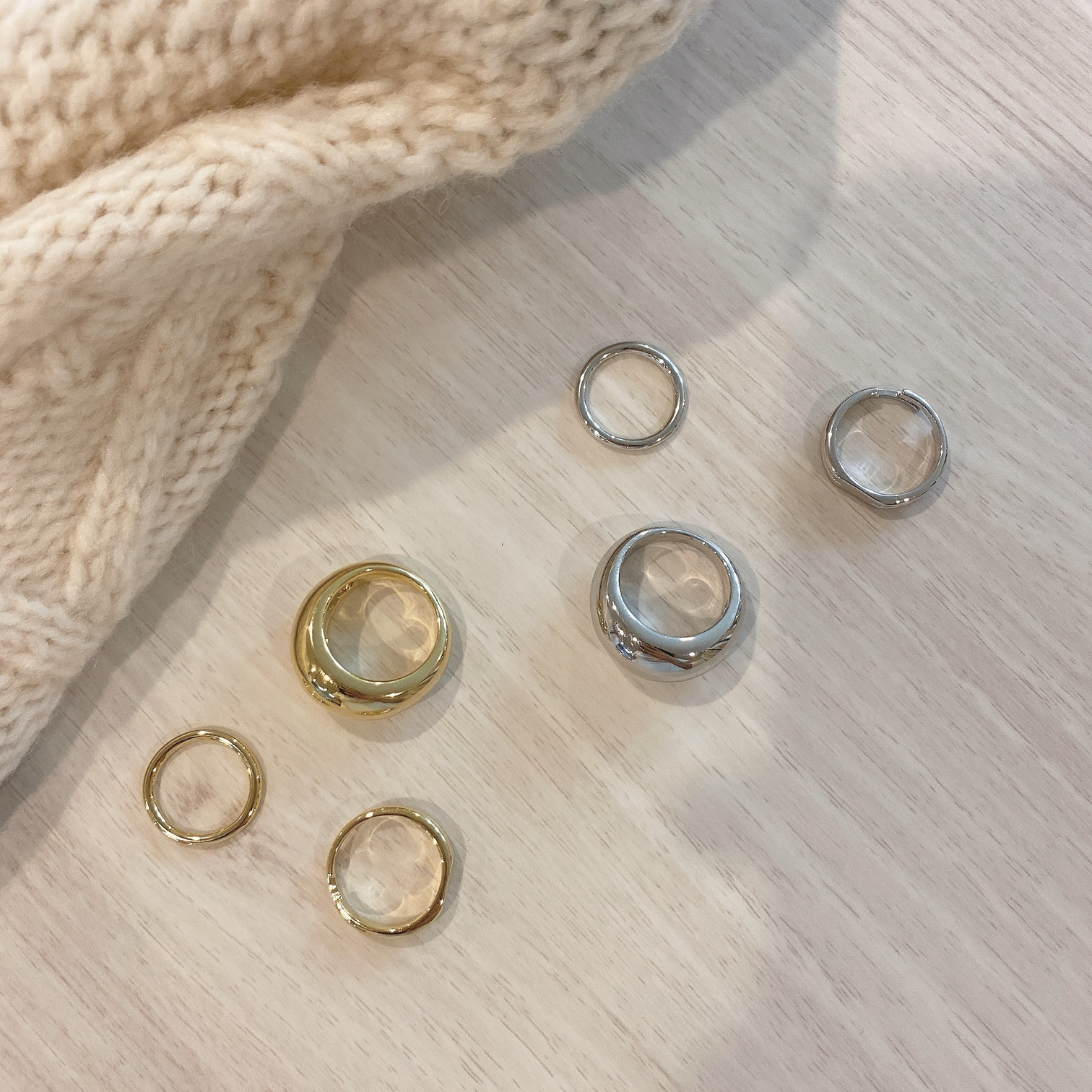 ≡Spot≡ Joo Korea Fashion Three - Piece Rings