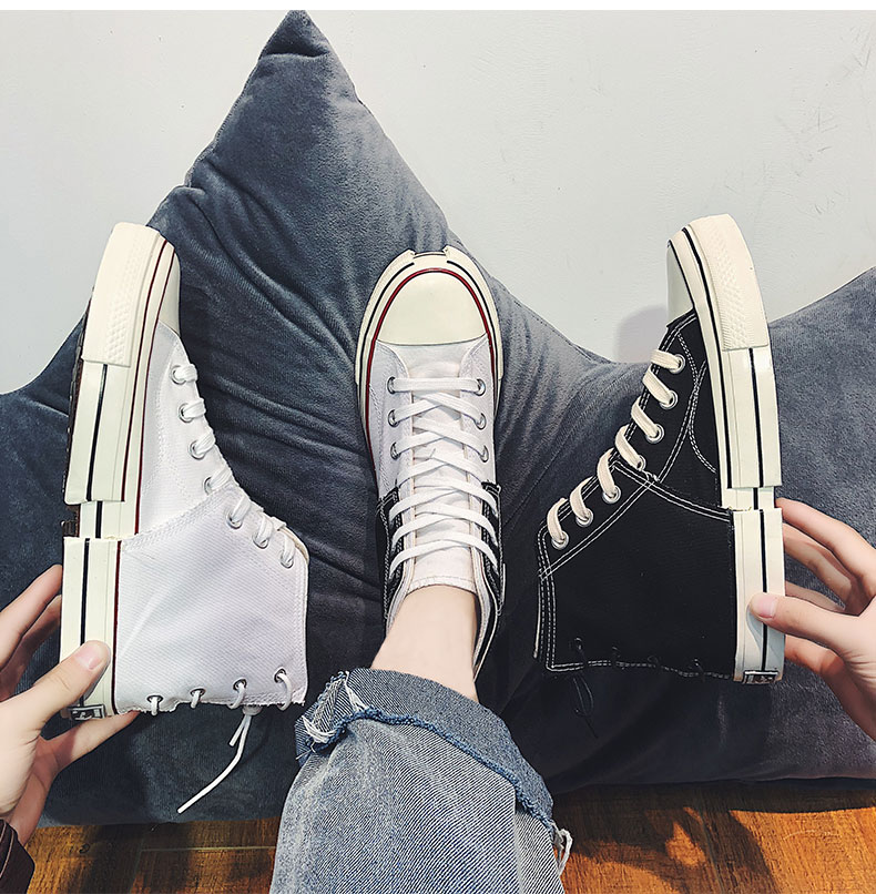Giày vải cao cổ nam mùa hè 2019 phiên bản Hàn Quốc mới của xu hướng giày hoang dã giày sinh viên giày thường - Giay cao giày cao cổ nike air jordan