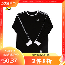 SLAMBLE autumn new round collar long sleeves T-shirt mens breathable parquet sports fitness training blouses