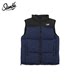 SLAMBLE winter new American color-blocked cotton vest with stand collar for men and women thickened warm sleeveless vest
