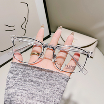 Cai Xukun same glasses mens tide art transparent anti-blue fatigue protection eyes have degrees of myopia Net Red