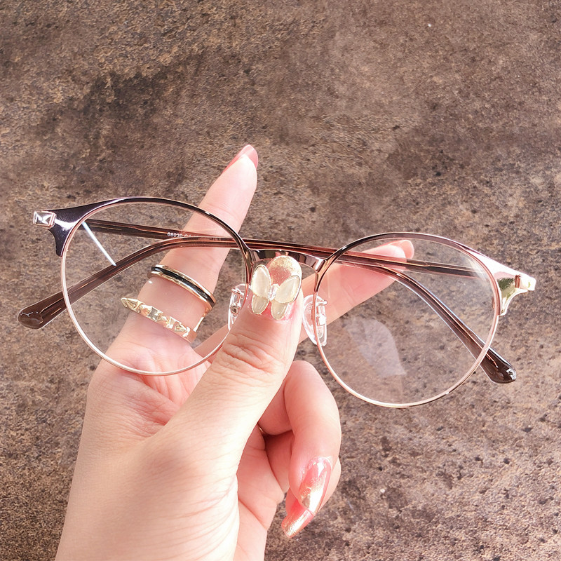 Small red book powder coffee small face myopia glasses female can be equipped with degree show temperament web celebrity without makeup Korean version of the tide male frame